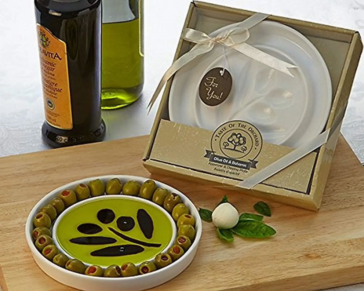 

of The Orchard Oil-Vinegar Appetizer Plate Dipping Dish