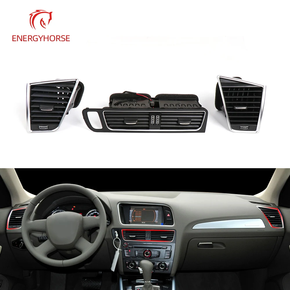 New Rear Center Console Air Conditioning Ventilation Grille Air Outlet Frame Fit for Audi Q5 2009 -