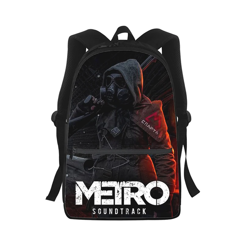 Metro Redux game Men Women Backpack 3D Print Fashion Student School Bag Laptop Backpack Kids Travel Shoulder Bag algeria flag men women backpack 3d print fashion student school bag laptop backpack kids travel shoulder bag