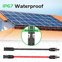 Câble d'extension solaire JMUYTOP 12AWG pour passage par fenêtre, fil plat, pour centrales solaires Zendure/Ecoflow/Anker sur balcon 4