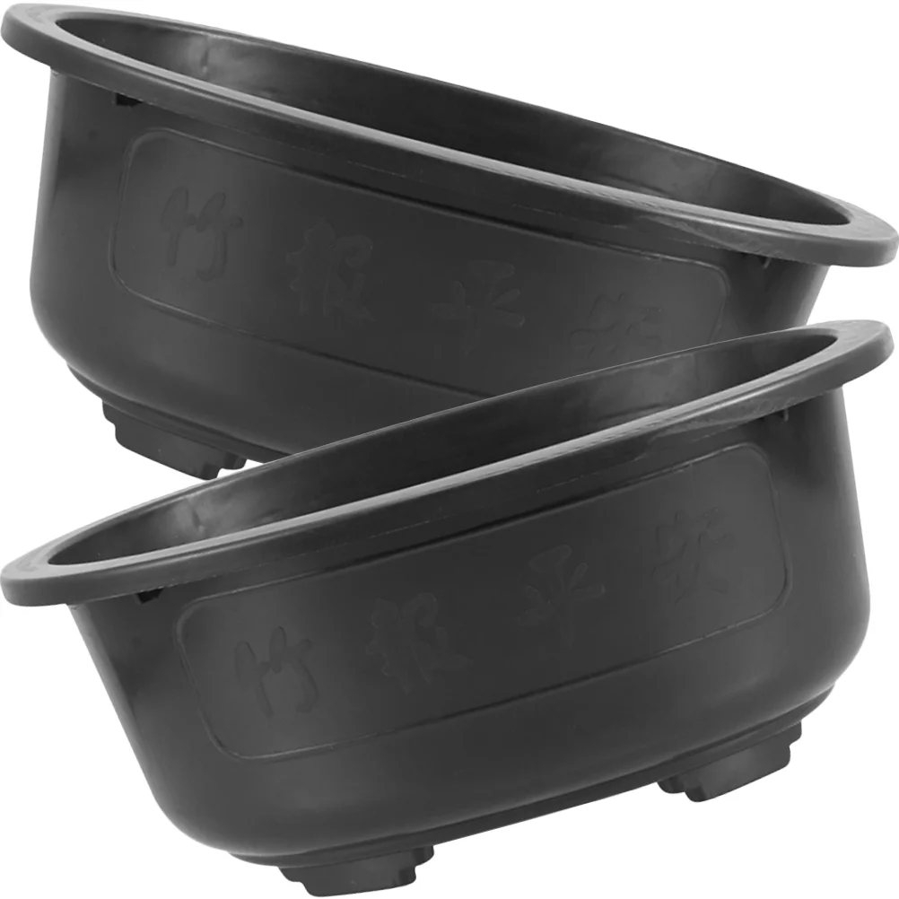 

Home Use Flower Pot Gardening Bonsai Cultivation Pot Oval Large-capacity Flowerpot Square