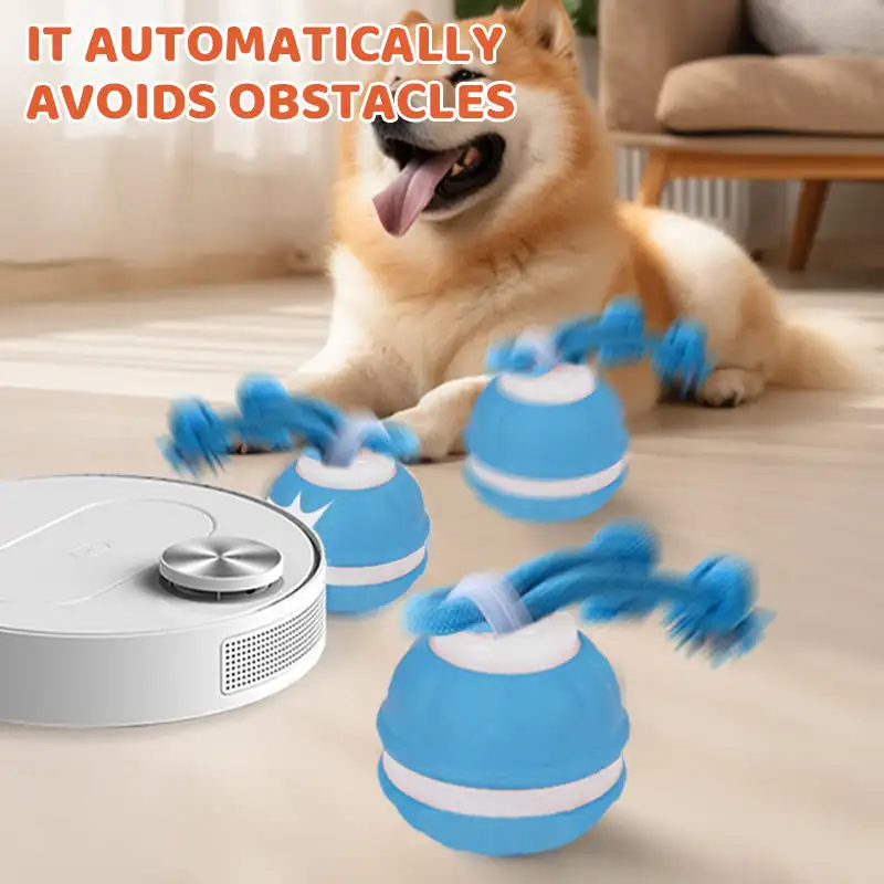 Interactive Rolling Cat Ball Electronic Interactive Pet Toy USB Rechargeable Moving Ball Automatic Moving Toy With Bird Sounds