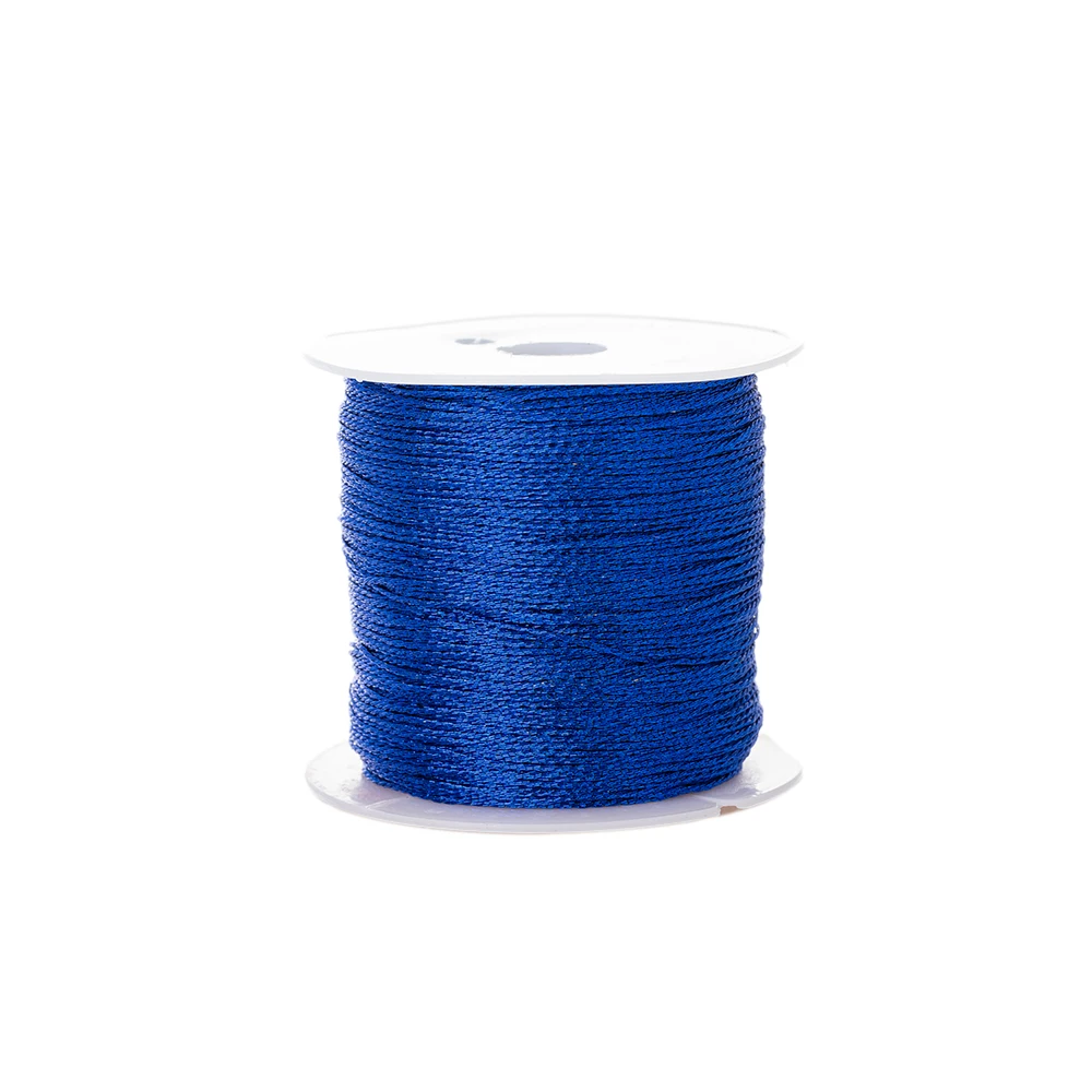 Premium Nylon Gold-Silver Thread for Jewelry Crafting - 50m, 0.4mm