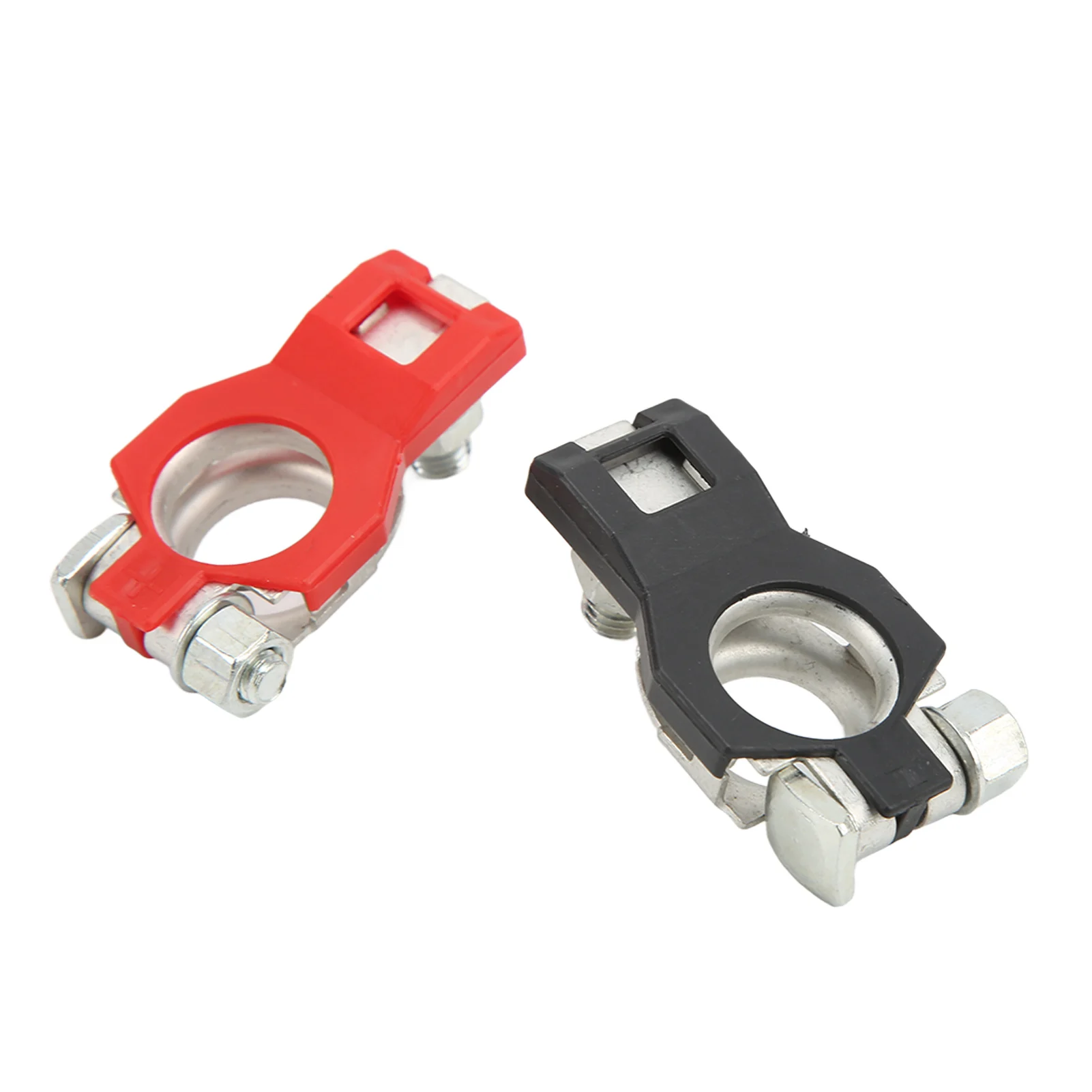 Terminali batteria per Nissan, positivo e negativo 1 paio, Top Post Batterie Connettori con fondo in plastica, Accessori Automotive Universale per Nissan 243407F000 243407F001