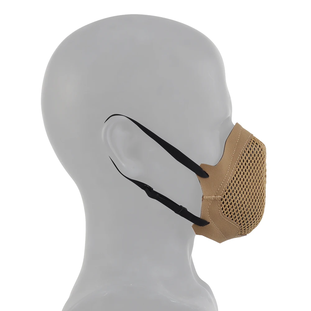 Tactical shooting mask MSK1 silicone mask foldable protective half face mask for shooting training, outdoor hunting 6