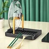 Floor Standing Pan Pot Lid Holder Stand Rack Spoon Rest Pot Lid Spatula Soup Spoon Storage Shelf Pot Lid Rack Kitchen Storage 6