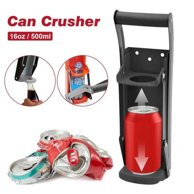 Can Crusher Large Bottle Press Can Opener Heavy Duty Portable Can Crusher  Wall-mounted Multi-function Kitchen Utensils Tool - AliExpress