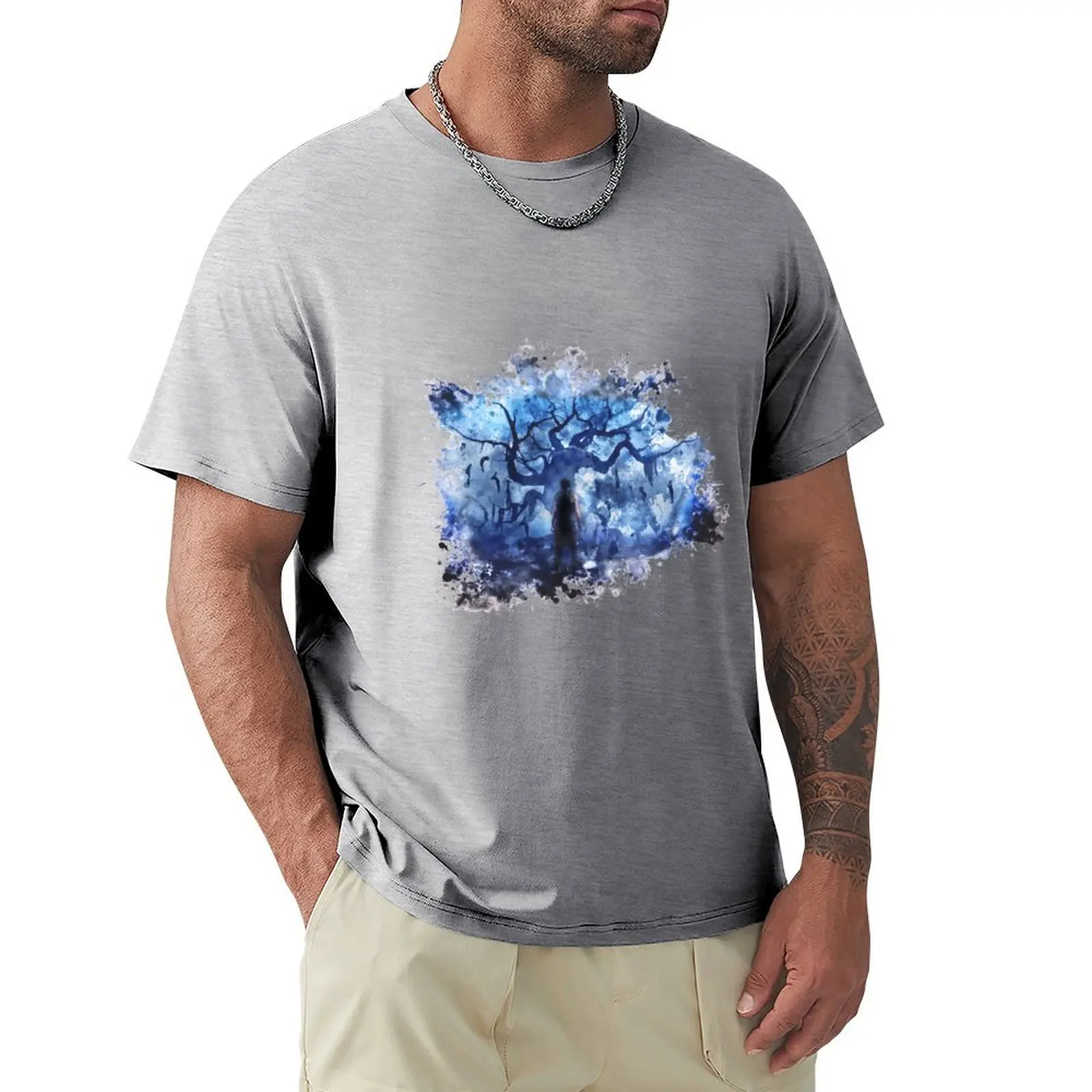 T-Shirt Hellblade Senua Deambur Top Ad Asciugatura Rapida Customs Customs Progetta La Tua T-Shirt In Cotone Da Uomo