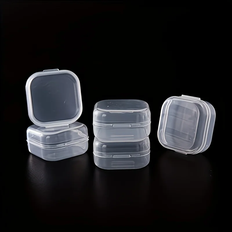 Compact Storage Solution: 40 Hinged-Lid Mini Containers for Organizing Small Items, Crafts, Jewelry, and Hardware