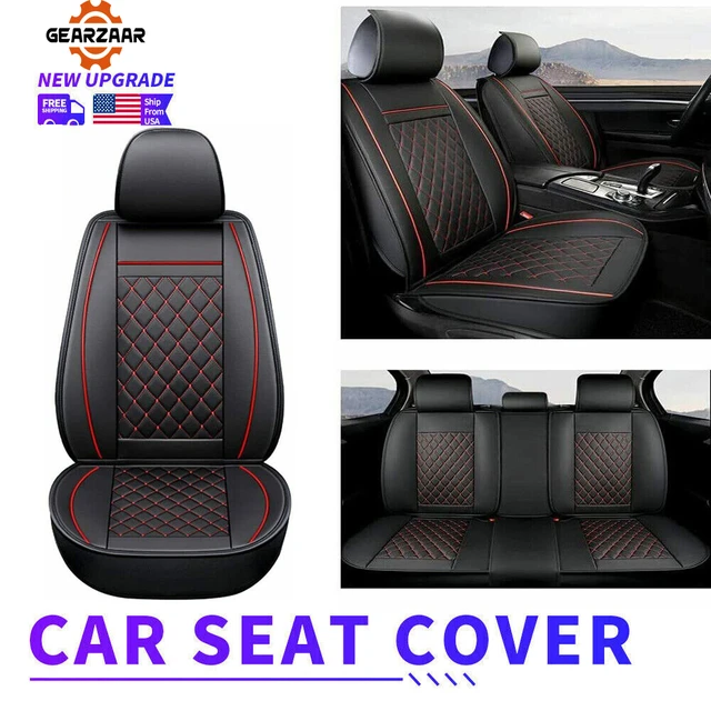 PU Leather Car Seat Covers 5 Seats Car Seat Cushion Full Set
