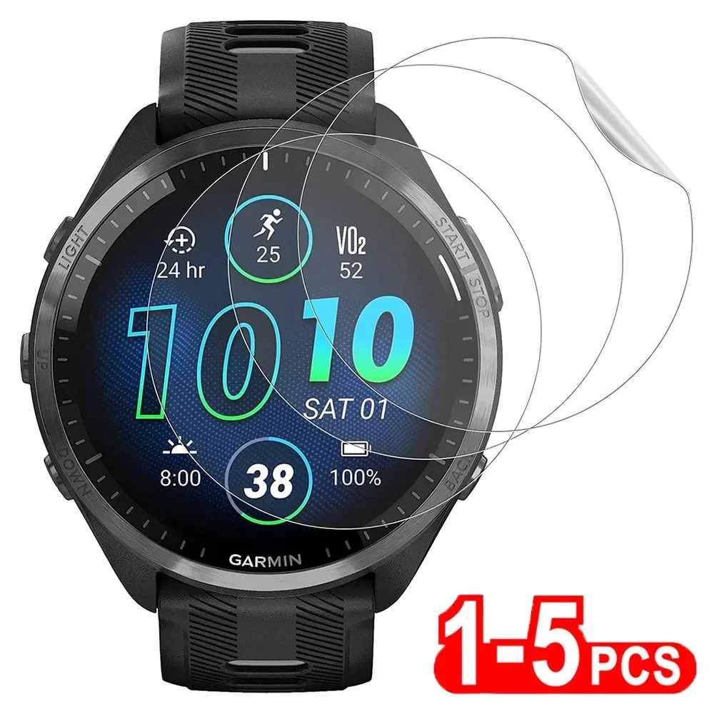Screen Protector 1-5PCS Soft Hydrogel Clear Protective Film For Garmin Forerunner 965 955 265S 255 245 Full Cover Guard