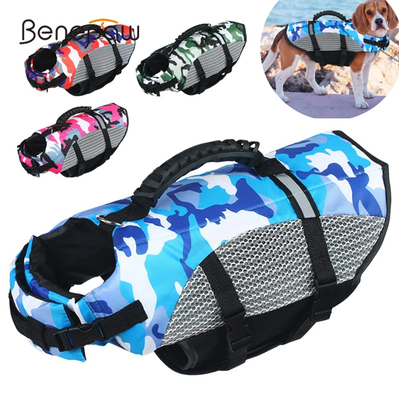 Benepaw Dog Life Jacket Ripstop Dog Water Vest Rescue Handle Reflective benepaw-dog-life-jacket-ripstop-dog-water-vest-rescue-handle-reflective