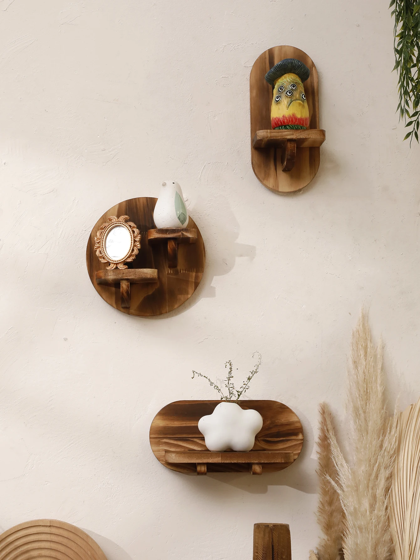 Oval Holzregal 1