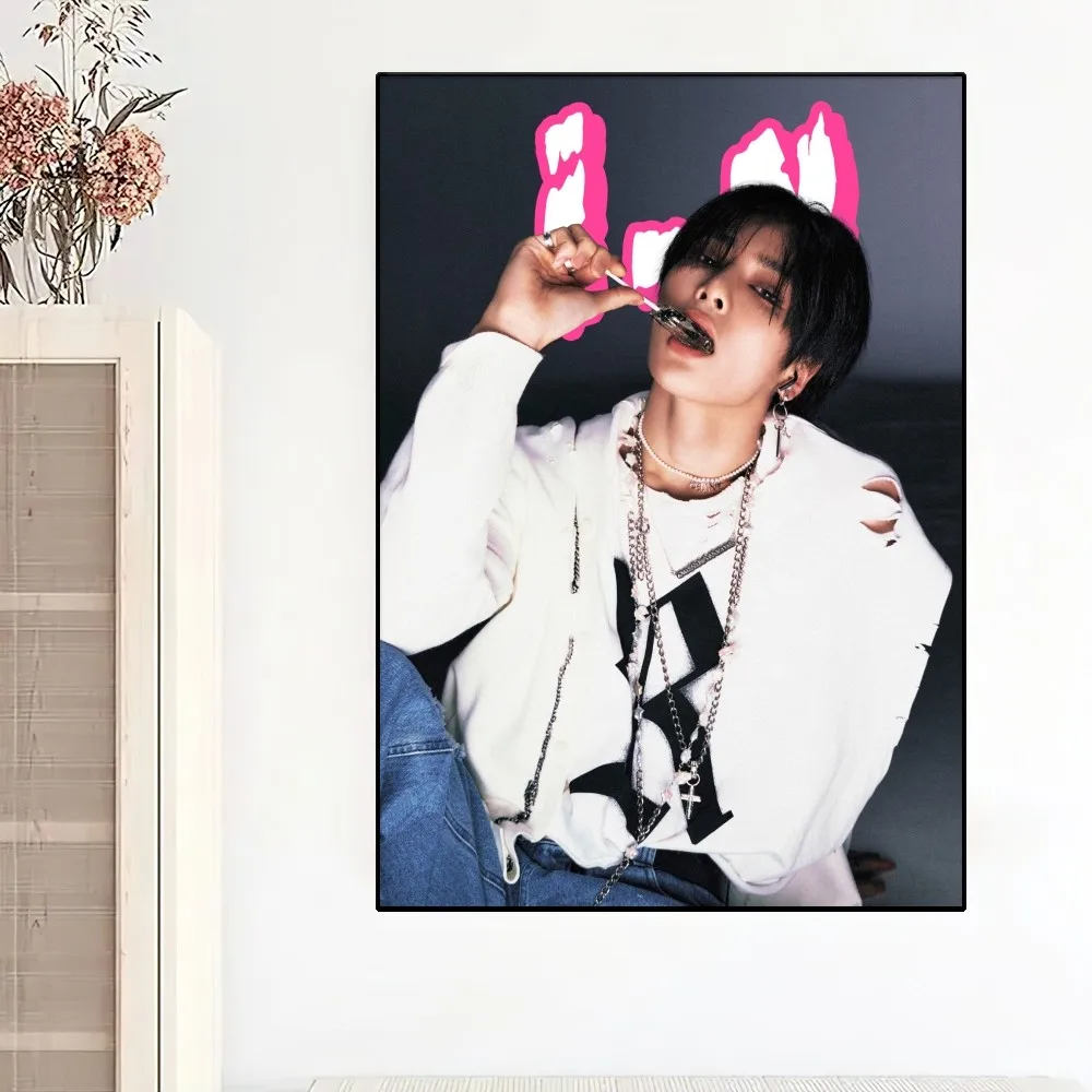Kpop S-Stray Kids Poster Painting Wall Pictures league of legends poster anime poster vintage posters poster prints For Living Room Decor Sticker