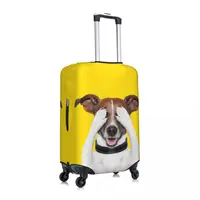 Custom Cute Jack Russell Terrier Dog Meme Suitcase Cover Washable Pet Animal Luggage Protective Covers for 18-32 inch 2