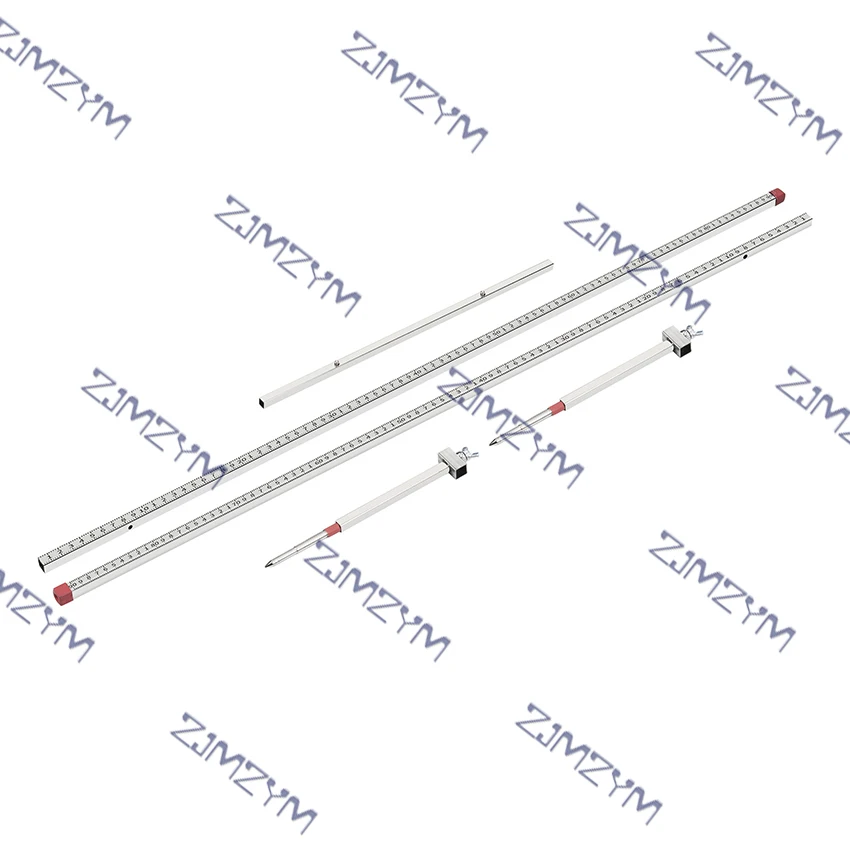 Metal Ruler Auto Body Measuring Tools Car Sheet Metal Repair Tools Accident Body Beam Repair Correction Inspection Stainless Steel 2D Measuring Ruler