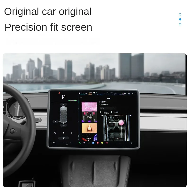 Silicone Central Control Screen Protector Frame Rearview Mirror Protector Cover Display Edge Central parts For Tesla Model 3 Y rearview mirror protector rearview mirror cover rearview mirror