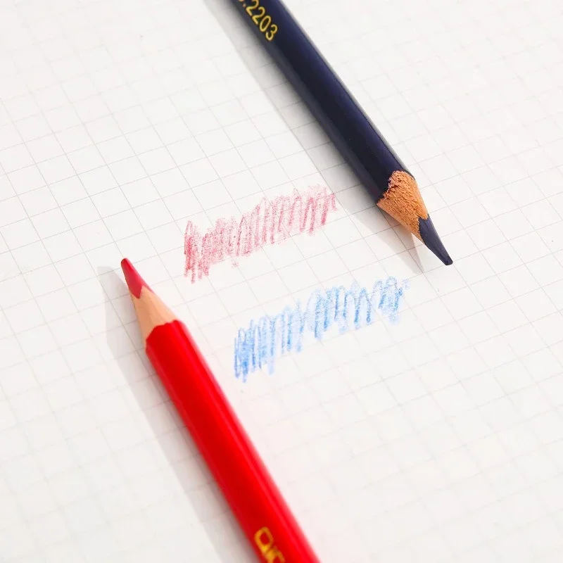 12pcs/box Double Ended Colored Wooden Pencils Pre-Sharpened 2B Red and Blue Pencils Checking Pencils for Checking Map Coloring 3