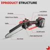 ONEVAN 8 Inch Brushless Chain Saw Cordless Pruning Electric Saw Woodworking Electric Saw Cutting Tool For Makita 18V Battery 3