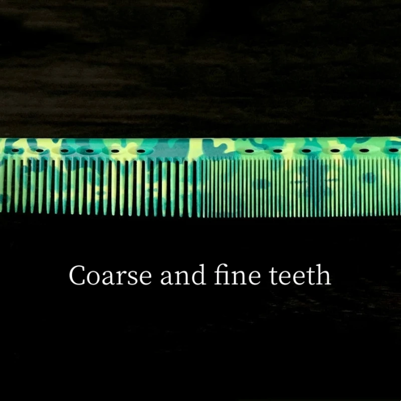 Barber Comb Green Camouflage Hair Cutting Comb Haircut Combs Barber Shop Hairdressing Brush Hair Salon Hairdresser Styling Tools 4