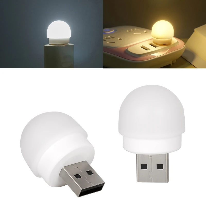 

Novelty Mini Round Lamp Computer Mobile Power USB LED Light Mobile Power Lamp for School Kindergarten Hallway Kitchen