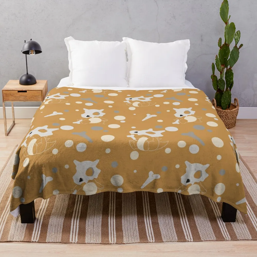 

Cubone Pattern Throw Blanket decorative blankets