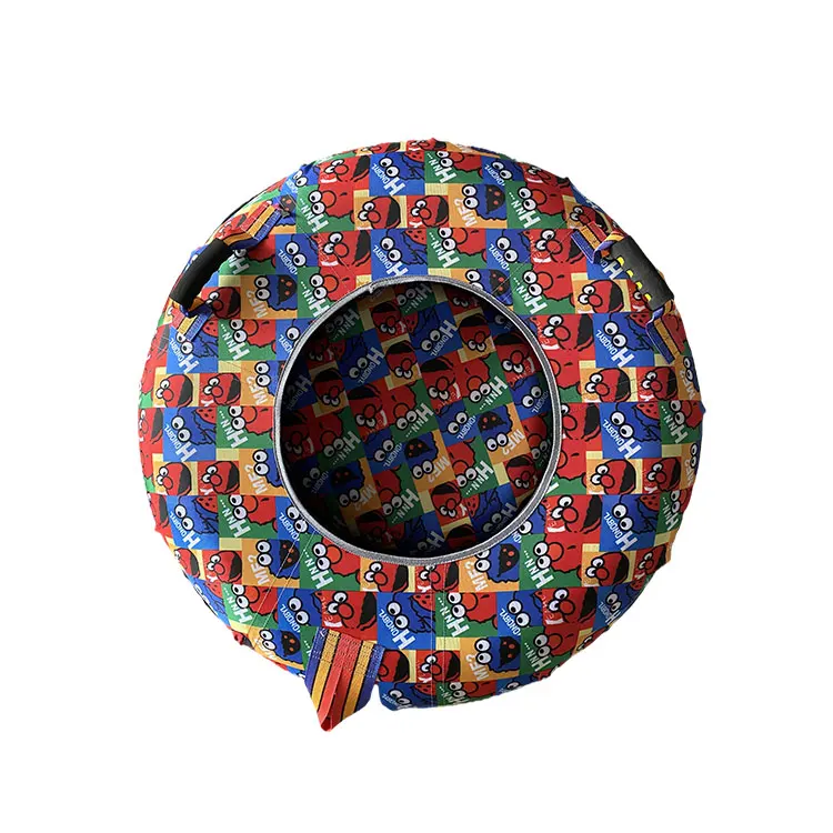 Slide Donut Dry Ski Donut Slide Tire Tyre Tube Sled Sledges Snow Tubing Snow Tube for Outdoor Rainbow