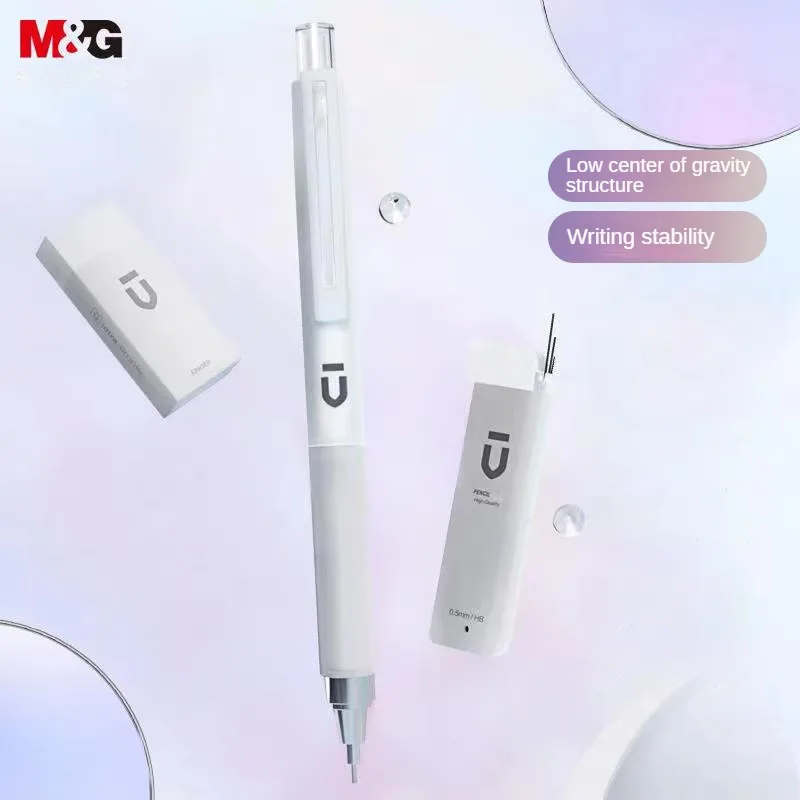 Writing Pencils Set M&G Mechanical Pencil Set 0.5/0.7 mm Mechanical Pencil Eraser Lead Refills Student Stationery HB/2B Lead Core