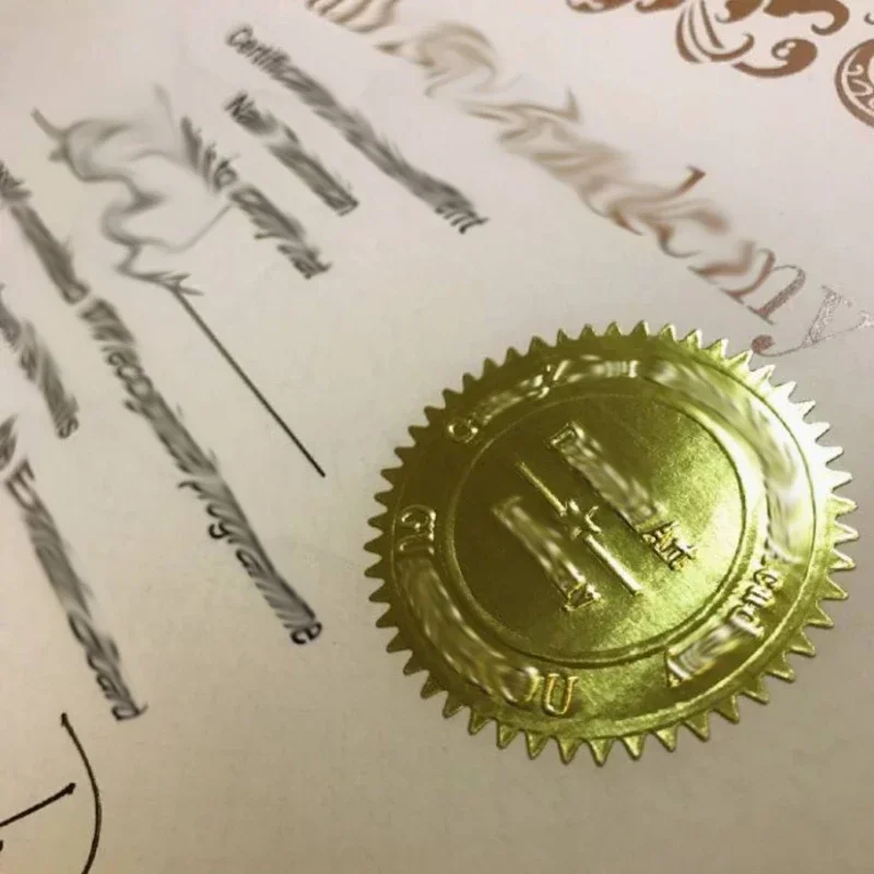 50mm Serrated Certificate Wafer Seals Labels Awards Legal