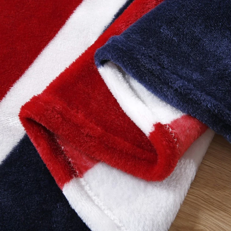 Bed blankets - Warm and plush throw for sofas, sofas, cars, and travel - machine-washed English style blankets - 3