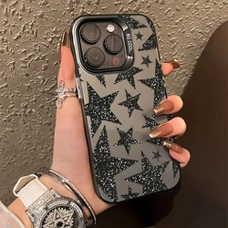 Luxury Star Pattern Phone Case - Chic Designer Back Cover - iPhone 12 Mini (1)
