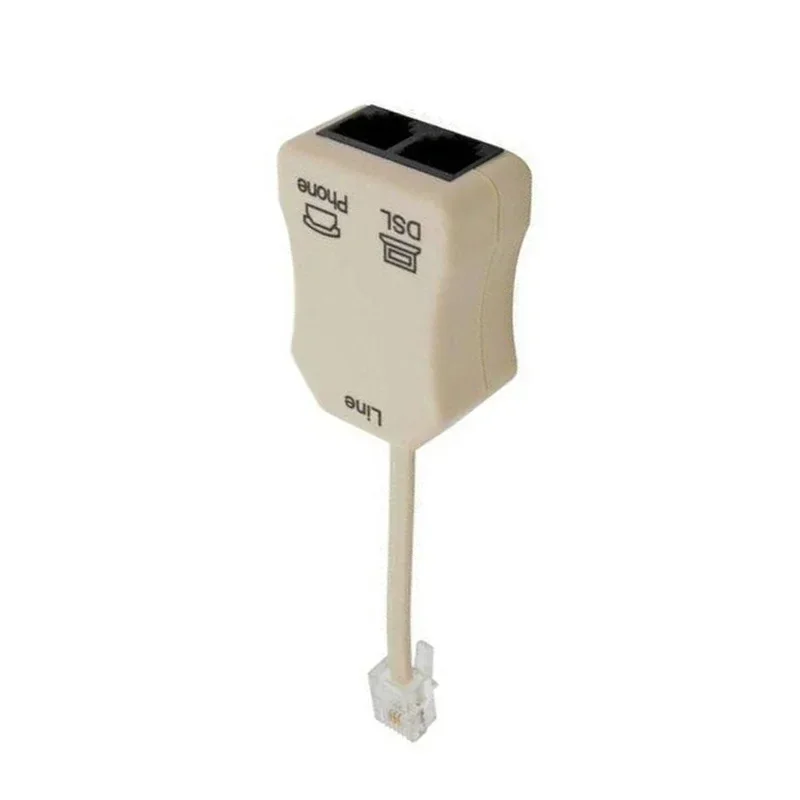 Clear Voice Communications, Inline DSL Filter with Splitter, Easy and Convenient to Use for Enhanced DSL Connection