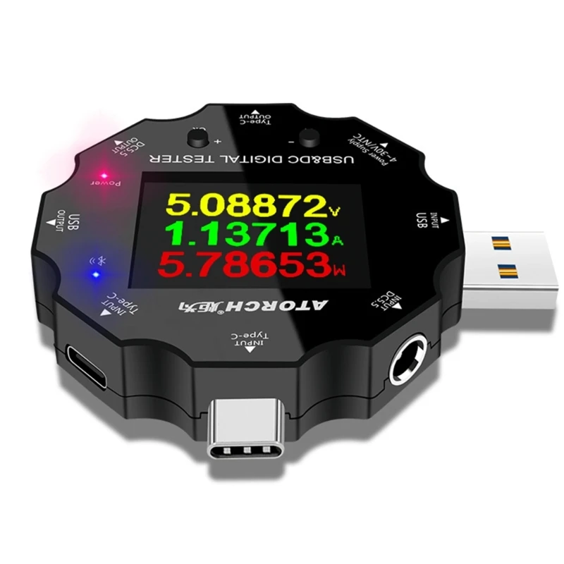 

USB Tester Current Voltages Charge Capacity Tester Voltages Meter Power Detector