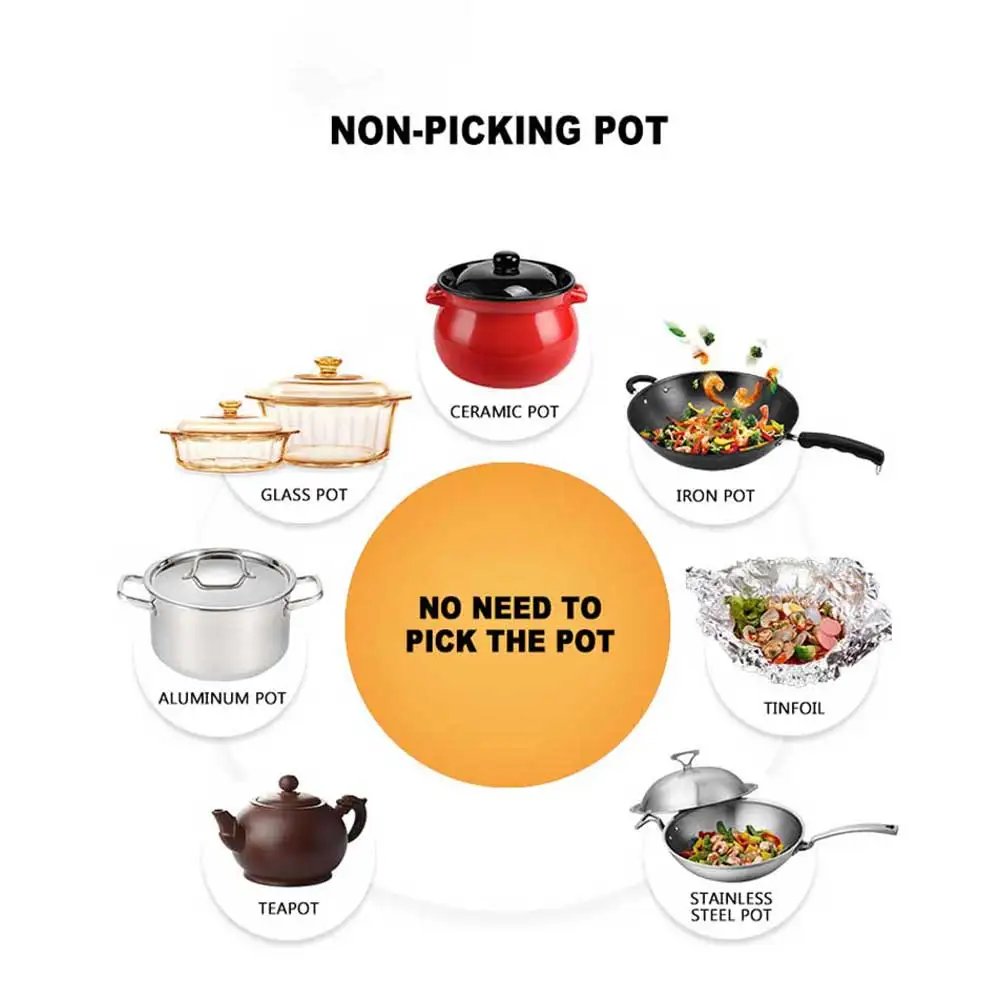 Commercial electric ceramic stove with built-in dual purpose four head electric ceramic stove four head cooker