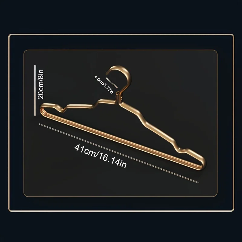 Golden Durable Aluminum Alloy Clothes Hanger image 3