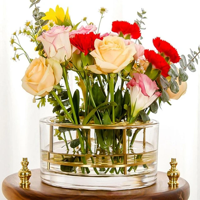 Acrylic Clear Flower Vase Centerpieces Simple Cylinder Fish Tank Dinner  Table Floral Arrangements Vases Home Wedding Decoration - Vases - AliExpress
