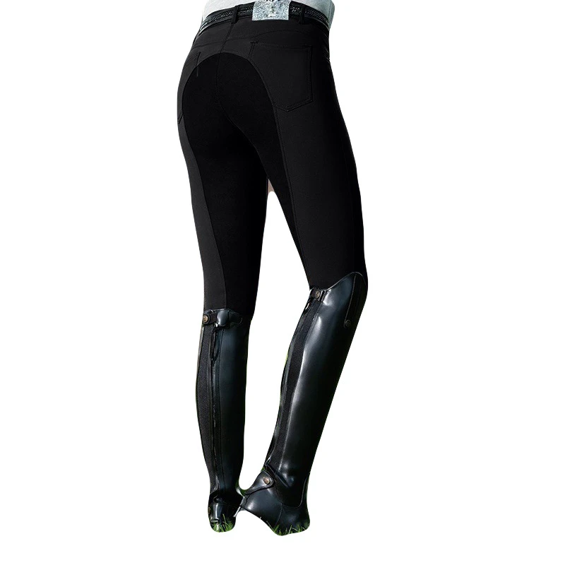 Pantalon d'équitation élastique taille haute pour femmes, culotte, leggings, vêtements d'équitation, mince, fjny, 2023