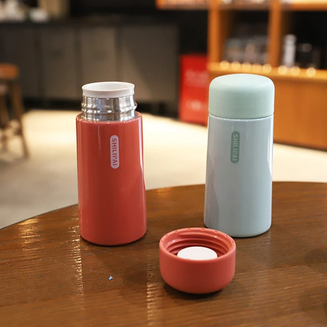 1Pc 150ml Mini Cute Stainless Steel Thermos Cup Ultra Compact Portable Leak Proof Male and Female Student Fashion Water Cup 3