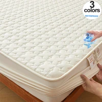New Quilted Waterproof Mattress Protector- A-Class Health Standard, Cotton Top Layer, Antibacterial- Bedroom Mattress Cover