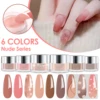 6 x 0.5oz Large Capacity Nude Pink Glitter Colors Air Dry Dipping Powder Set for Nail Salon Manicure Women Girls Gift 1