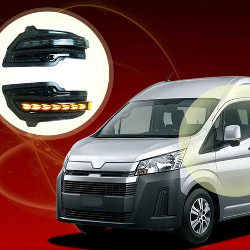 

Car Side Mirror Light LED Dynamic Indicator Yellow Light For Toyota Hiace Spare Parts Turn Signal Lights