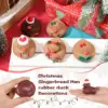 Christmas Gingerbread Man Rubber Duckies Toys Gingerbread Man Theme Party Decor Small Funny Bath Rubber Ducks for Xmas Winter Ho 4