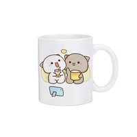 Panda Bear Bubu Dudu Coffee Milk Cup Cups and Mugs Free Shipping Thermo Coffee Cup to Carry Mug Ceramic and Pottery Drinkware 5