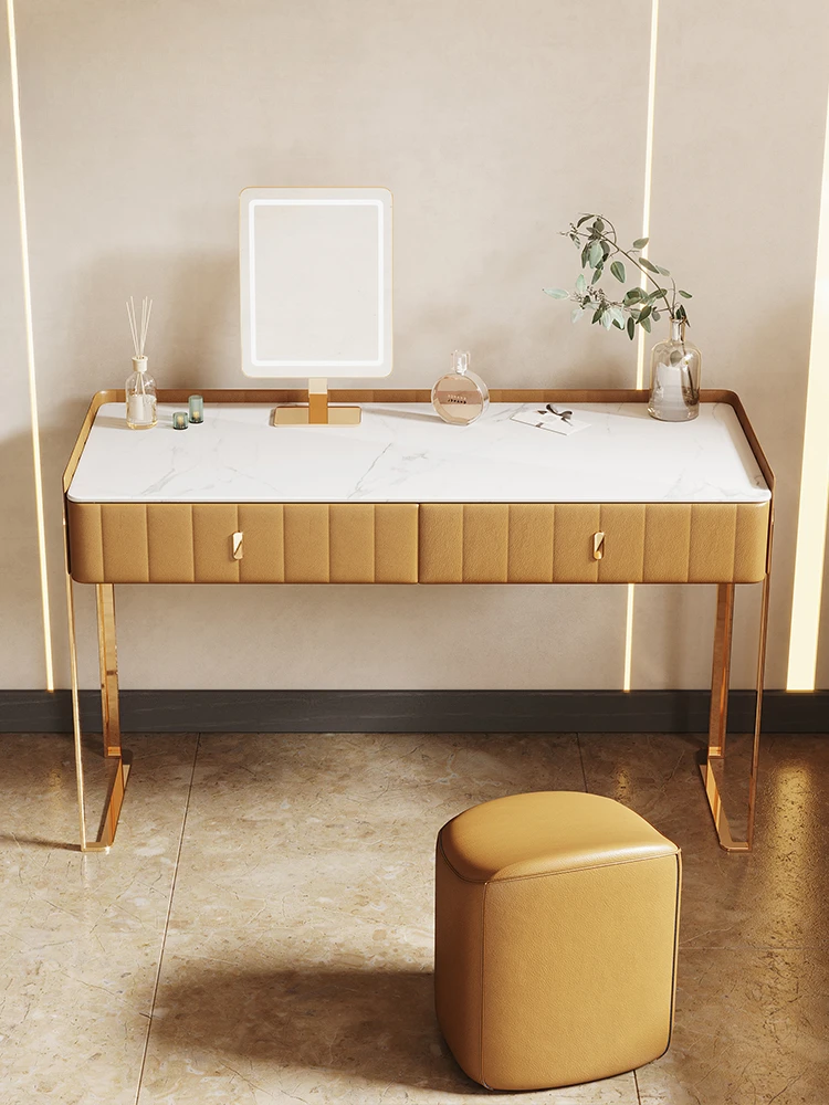 

Туалетный столик Минималистичная итальянская Маленькая каменная плита искусственная Роскошная спальня стиль