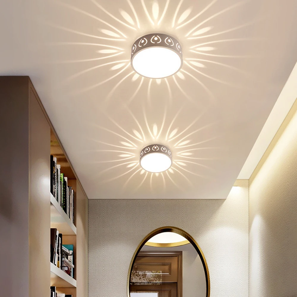 현대 LED 천장 조명 3W/5W LED 천장 램프 장식 그림자 복도 통로 Lampara 전등 아크릴