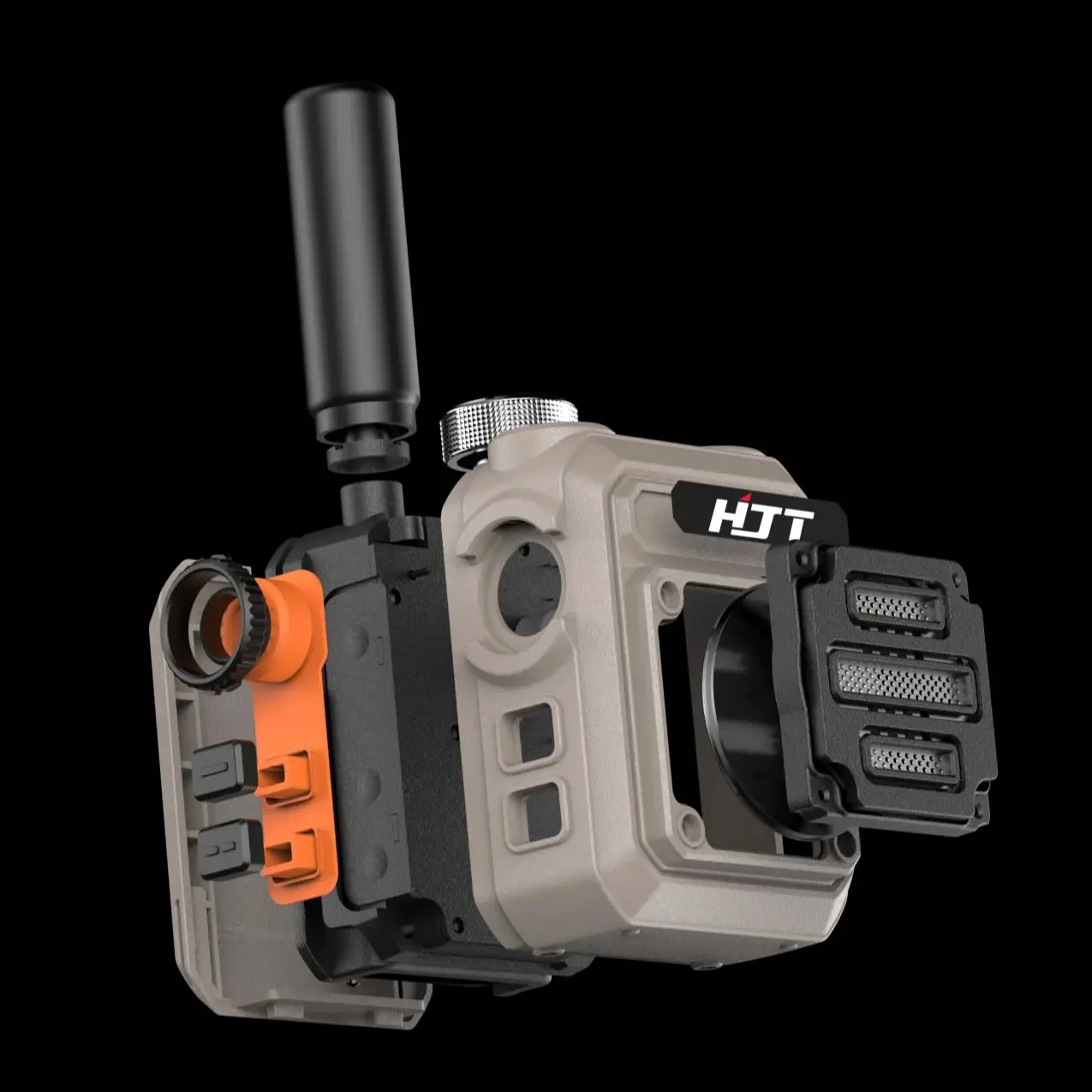 HJT 8W High Power Walkie Talkie 5km Two Way Radio One-key Frequency Matching Type C Walkie-talkie For Hunting Camping Trip 5