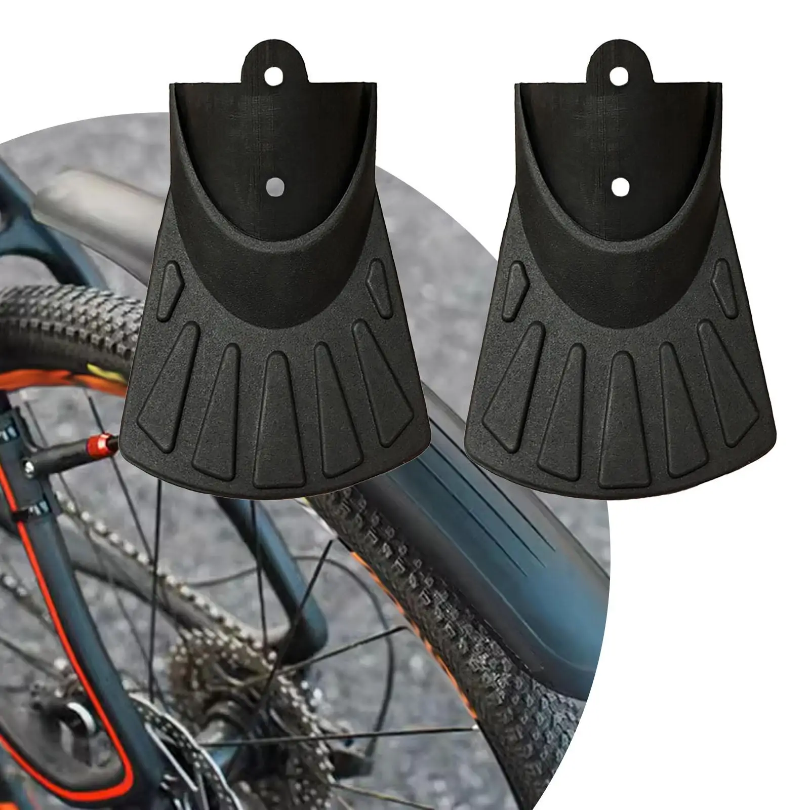 2x Bicycle Fender Bike Fish Tail Cover Mud Protector For Road Bike