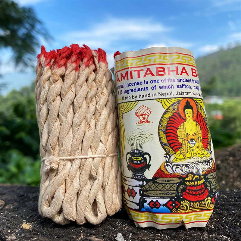 Yoga Aromatherapy Himalayan Rope Fragrance Handmade Traditional Rope Fragrance Sage And Sabba with Patchouli And Cedar 40pcs rope fragrance