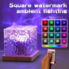 Ocean Wave Aurora Projector Light Remote 16 Colors RGB Dimmable Water Ripple Flame Crystal Lamp for Living Room Study Bedroom 1