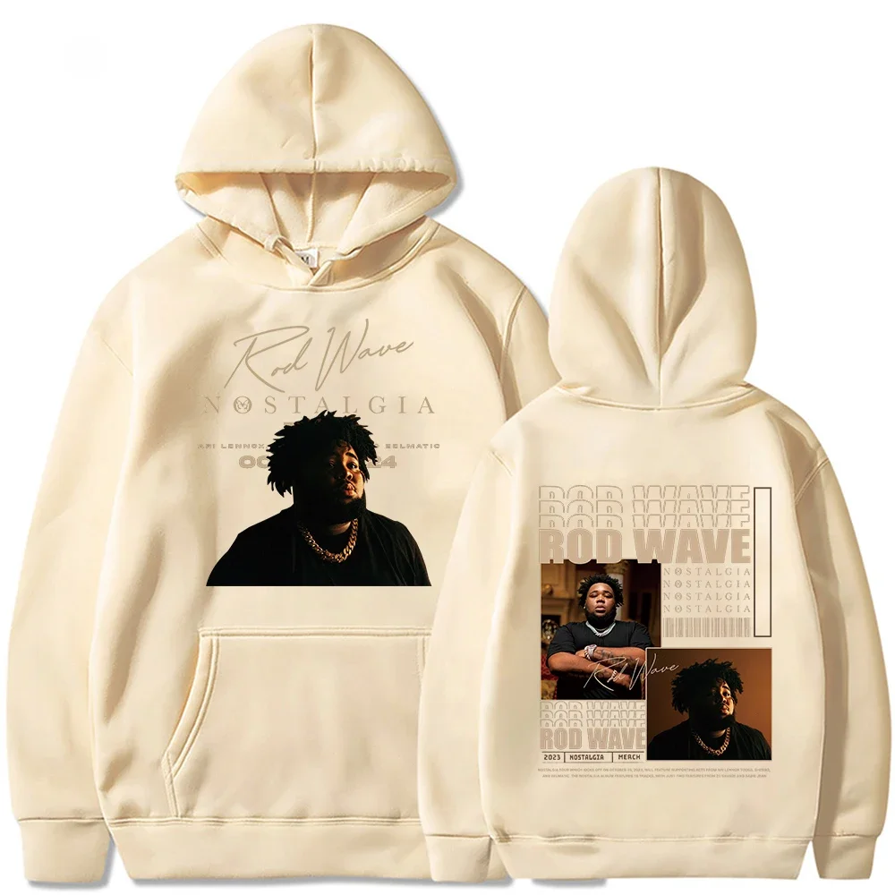 2024 Rod Wave Tour Fashion Casual Nostalgic Hip Hop Music Printed Hoodie Men's and Women's Pullover Fans Luxury Gift Top Hoodie 2